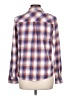 Forever 21 Plaid Blue Purple Long Sleeve Button-Down Shirt Size L - photo 2