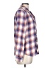 Forever 21 Plaid Blue Purple Long Sleeve Button-Down Shirt Size L - photo 4
