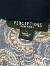 Perceptions Paisley Blue Casual Dress Size L - photo 4