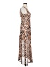 Louna Animal Print Brown Cocktail Dress Size S - photo 4