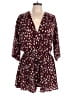 Bisouxx 100% Polyester Floral Burgundy Romper Size L - photo 1