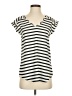Express Stripes Ivory Short Sleeve T-Shirt Size XS - photo 1
