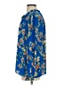 Rose + Olive 100% Polyester Floral Blue Long Sleeve Blouse Size S - photo 5
