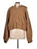 PrettyLittleThing Solid Brown Faux Fur Jacket Size 12 - photo 1