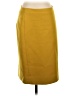 J.Crew 100% Wool Solid Yellow Wool Skirt Size 2 - photo 1