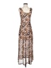 Louna Animal Print Brown Cocktail Dress Size S - photo 1