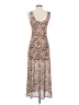Louna Animal Print Brown Cocktail Dress Size S - photo 2