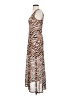 Louna Animal Print Brown Cocktail Dress Size S - photo 5