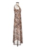 Louna Animal Print Brown Cocktail Dress Size S - photo 4