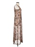 Louna Animal Print Brown Cocktail Dress Size S - photo 4