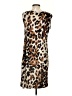 Seven7 100% Rayon Animal Print Brown Multi Color Cocktail Dress Size S - photo 2