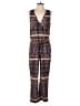 Forever 21 100% Polyester Paisley Purple Jumpsuit Size S - photo 1