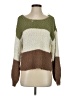 Altar'd State Color Block Brown Pullover Sweater Size S - photo 1