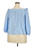 Torrid Blue 3/4 Sleeve Blouse Size 2X Plus (2) - photo 2