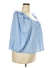 Torrid Blue 3/4 Sleeve Blouse Size 2X Plus (2) - photo 4