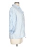 Assorted Brands 100% Cotton Stripes Blue 3/4 Sleeve Button-Down Shirt Size L - photo 4