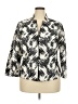 Carlisle 100% Silk Print Ivory Silk Blazer Size 18 - photo 1