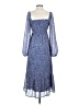 Jessica Simpson 100% Polyester Blue Casual Dress Size XS - photo 2