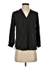 Vince Camuto 100% Polyester Polka Dots Black 3/4 Sleeve Blouse Size XXS - photo 1