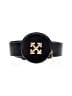 OFF-WHITE 100% Leather Black Belt Bag One size - photo 1