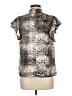 1.State 100% Polyester Silver Sleeveless Blouse Size M - photo 2
