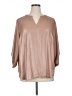 Maurices Tan 3/4 Sleeve Blouse Size 16 (1) - photo 1