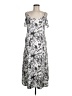 White Mark Floral Silver Casual Dress Size M - photo 1