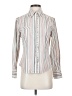 Chico's Stripes Ivory Long Sleeve Blouse Size Sm (0) - photo 1