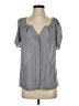 Joie Gray Short Sleeve Blouse Size S - photo 1