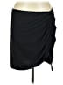 Calia Solid Black Casual Skirt Size L - photo 1