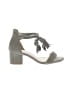 RAYE 100% Leather Gray Heels Size 7 1/2 - photo 1