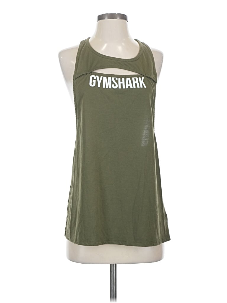 Gymshark Tank Top Green Halter Neckline Tops - Used - Size Small