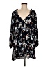 Lulus 100% Rayon Black Blue 3/4 Sleeve Blouse Size M - photo 1