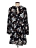 Lulus 100% Rayon Black Blue 3/4 Sleeve Blouse Size M - photo 2