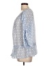 Democracy 100% Polyester Blue 3/4 Sleeve Blouse Size L - photo 5
