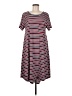 Lularoe Stripes Red Casual Dress Size M - photo 1