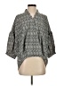 Joseph Ribkoff Houndstooth Gray 3/4 Sleeve Blouse Size 2 - photo 1