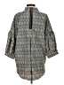 Joseph Ribkoff Houndstooth Gray 3/4 Sleeve Blouse Size 2 - photo 2