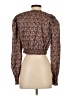 Zara Brown Long Sleeve Blouse Size S - photo 2