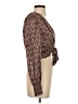 Zara Brown Long Sleeve Blouse Size S - photo 4