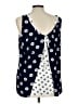 Kaari Blue 100% Rayon Blue Sleeveless Blouse Size L - photo 2