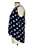 Kaari Blue 100% Rayon Blue Sleeveless Blouse Size L - photo 5