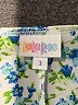 Lularoe 100% Polyester Floral Green Blue Short Sleeve Blouse Size 3 - photo 5