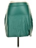 No Comment Solid Green Faux Leather Skirt Size S - photo 1