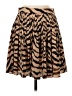 J.Crew 100% Polyester Animal Print Brown Tan Casual Skirt Size 2 - photo 1