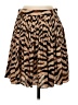 J.Crew 100% Polyester Animal Print Brown Tan Casual Skirt Size 2 - photo 2