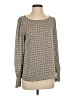 Express 100% Polyester Brown Long Sleeve Blouse Size S - photo 1