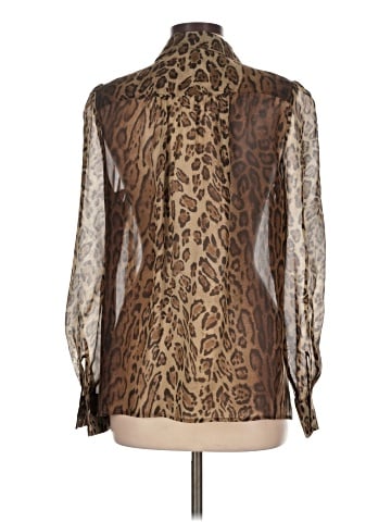 Haute Hippie Long Sleeve Silk Top (view 2)