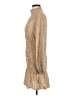 Shein 100% Polyester Animal Print Tan Casual Dress Size 6 - photo 5