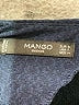 Mango Chevron-herringbone Blue Casual Dress Size 6 - photo 7